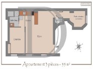 Purchase sale three-room apartment Paris 01